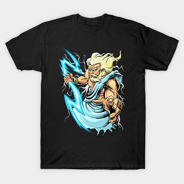 Zeus Art T-Shirt by mrgeek